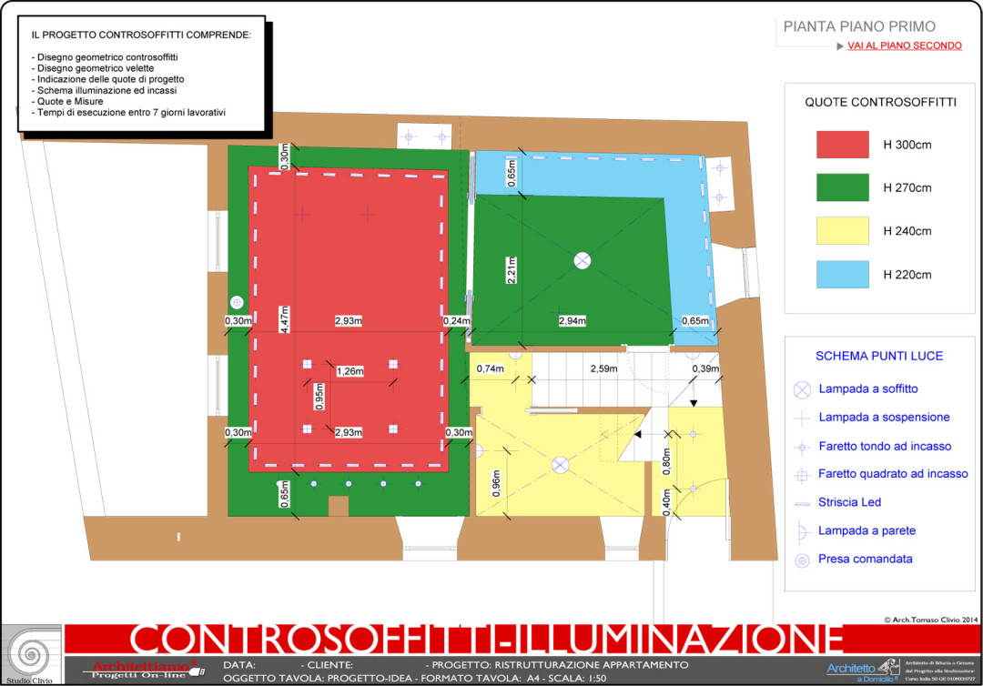 Tavola Tecnico Impiantistica Controsoffitti Illuminazione