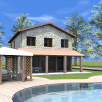 Progetto Casa 3D - 2 - Rustico in Lazio 3