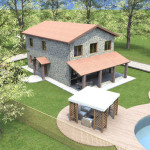 Progetto Casa 3D - 2 - Rustico in Lazio 1
